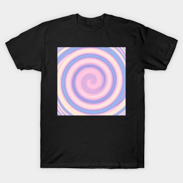 Circle Of Pastel Yellow, Pinks and Blue T-Shirt by Peaceful Space AS